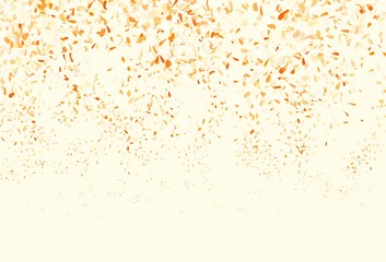 Light Orange vector abstract design with leaves.