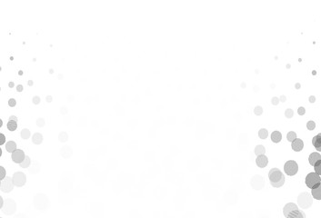 Light Gray vector pattern with spheres.