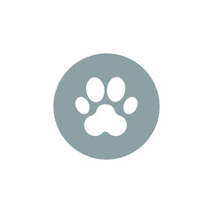 Fototapeta na wymiar paw footprint icon design. vector illustration