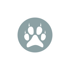 paw footprint icon design. vector illustration