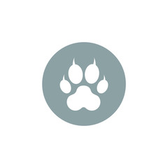paw footprint icon design. vector illustration