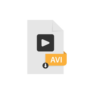 AVI download file vector design