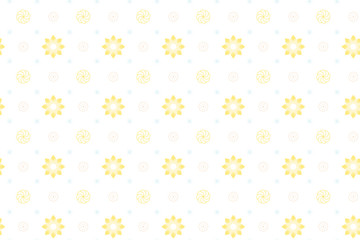 Seamless floral pattern background, Vector flower ornament, Hand drawn decorative element, Seamless backgrounds and wallpapers for fabric, packaging, Decorative print, Textile, repeating pattern