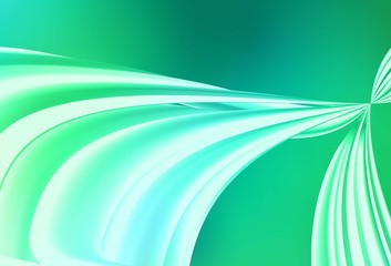 Light Green vector blurred shine abstract background.