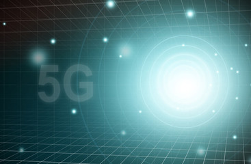 5g network and internet system background. Digital wireless connection system. 