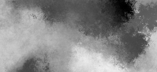 Modern textured overlay surface in shades of black and white. Monochrome dynamic paint brushstrokes on canvas. Contemporary sketch