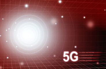 5g network and internet system background. Digital wireless connection system. 