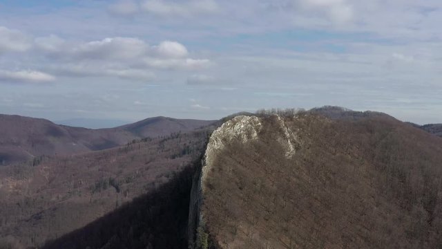 Aerial view of Sivec mountain in Slovakia