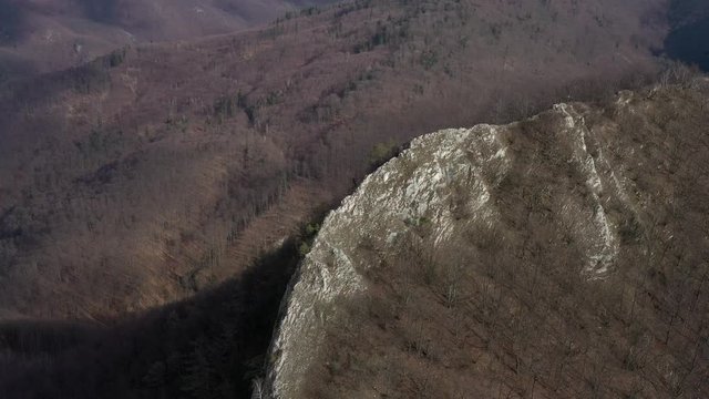 Aerial view of Sivec mountain in Slovakia