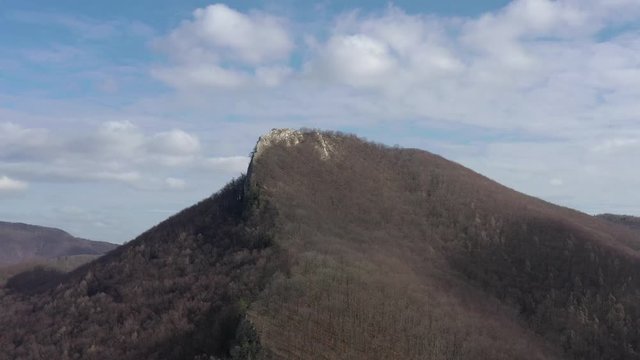 Aerial view of Sivec mountain in Slovakia