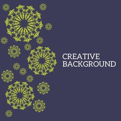 Abstract background with mandalas style 
