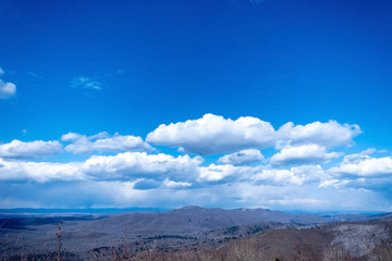 Beautiful blue sky and white clouds