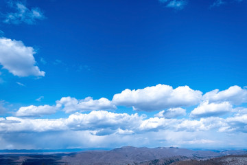 Beautiful blue sky and white clouds
