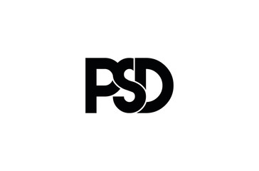 psd typography letter monogram logo design
