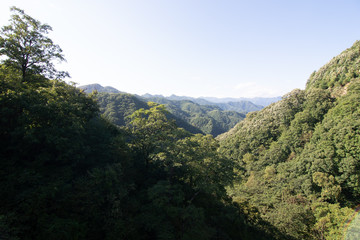 qinling mountain scenery in shaanxi province china