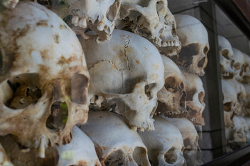 Skulls at S21 Cambodia Khmer Empire