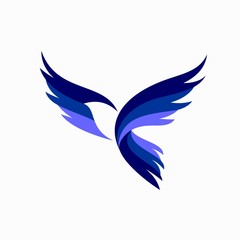 Flying Bird Vector Logo design