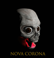 computer rendered 3d illustration of a nova corona monster