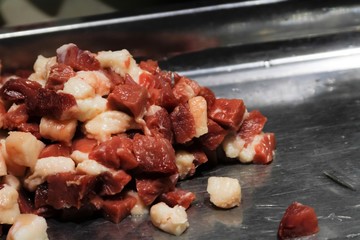 Beef cubes for Chinese grilled barbecue