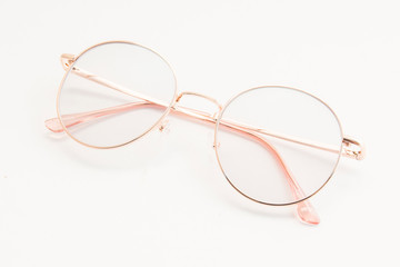 A glasses on isolated background