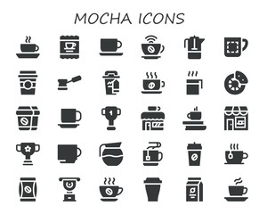 mocha icon set