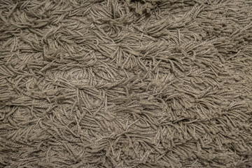 Close up of Brown fabric carpet