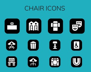 chair icon set