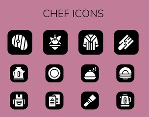 chef icon set