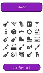 jazz icon set