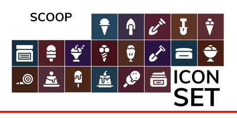 scoop icon set
