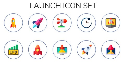 launch icon set