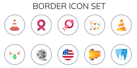 border icon set