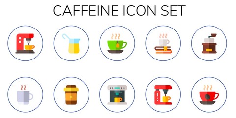 caffeine icon set
