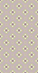 line Thai flowers pattern seamless background 