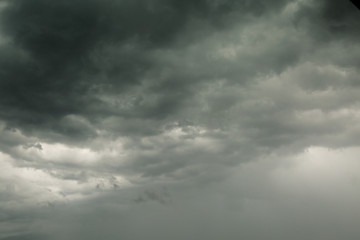 Fototapeta premium Before storm and heavy rain dark clouds in the sky awesome atmosphere