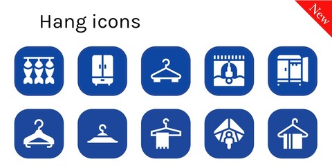 hang icon set