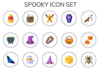 spooky icon set