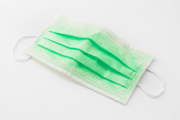 A medical mask on isolated background