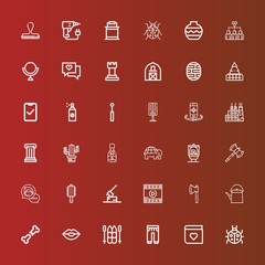 Editable 36 art icons for web and mobile