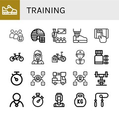 training icon set