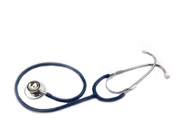 Stethoscope for check health isolate on white