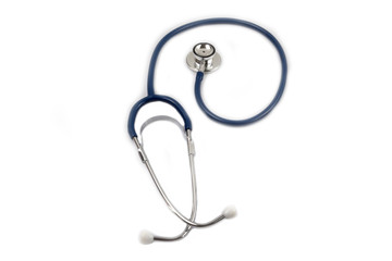 Stethoscope for check health isolate on white