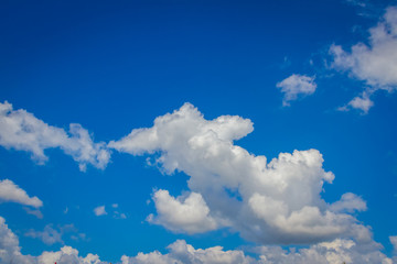 Sunny day with bluesky and cloud nature