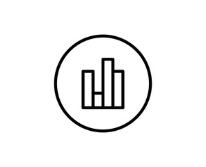 Graph chart line icon