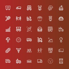 Editable 36 fast icons for web and mobile