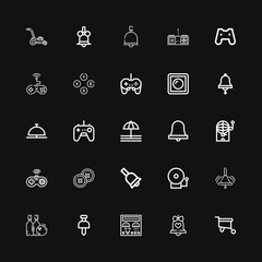 Editable 25 push icons for web and mobile