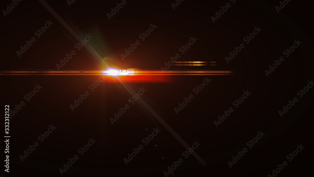 Poster abstract of lighting for background. digital lens flare in dark background
