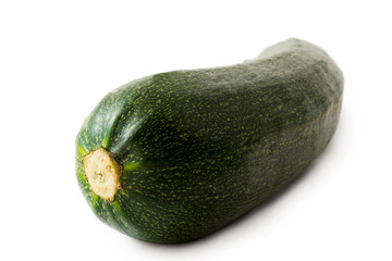 fresh green zucchini isolated on white