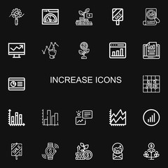 Editable 22 increase icons for web and mobile