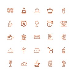 Editable 25 mocha icons for web and mobile